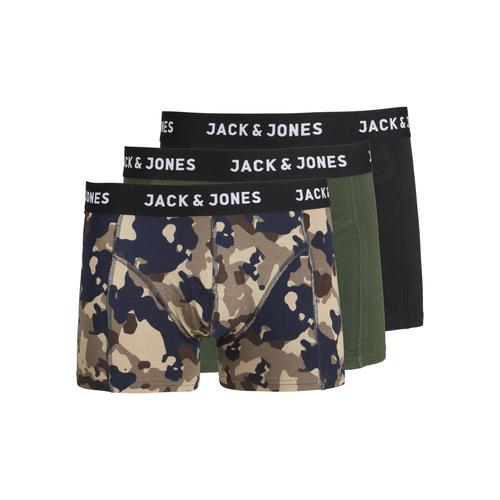 „Trunk JACK & JONES „“JACJAMES TRUNKS 3 PACK““ Gr. L, 3 St., grün (mountain view) Herren Unterhosen“