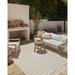 Gray/White 110 x 76 x 0.25 in Indoor/Outdoor Area Rug - Amber Lewis x Loloi Malibu Ivory/Dove Indoor/Outdoor Area Rug | Wayfair MALBMAB-03IVDV6492