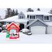 Christmas Time 7-Ft. Inflatable Santa"s Kitchen w/ Lights | Festive Outdoor Holiday Blow-Up Decor | Christmas Decoration | Blower, Stakes, Ropes | Wayfair