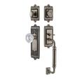 Grandeur Windsor Handleset w/ Deadbolt and Door Knob and Rosette, Crystal in Gray | 7.53 D in | Wayfair 825616