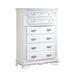 Rosdorf Park Honaker 6 Drawer Chest Wood in Brown/White | 52 H x 36 W x 18 D in | Wayfair 74D6CE42F9E14567A8AB723B051AD606