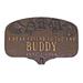Montague Metal Products Inc. Dog Memorial Plaque Metal in Gray | 6.75 H x 10.5 W x 0.32 D in | Wayfair PM-2 -GSW
