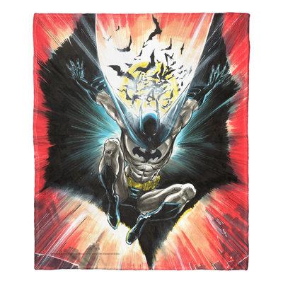 Northwest DC Comics Batman Silk Touch Throw Illustrative Batman 60.0 H x 50.0 W in brownPolyester | 50