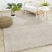 White 120 x 94 x 0.98 in Area Rug - Latitude Run® Rectangle Lisia Area Rug Polyester | 120 H x 94 W x 0.98 D in | Wayfair