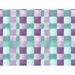Gracie Oaks Checkered Bedding Pattern Duvet Cover Purple/Tuquoise Microfiber in Blue/Green/Indigo | Twin Duvet Cover | Wayfair