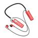 Cglfd Clearance Intelligent Digital Display Wireless Hanging Neck Bluetooth Headset Running Sports Headphones Red