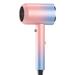 KQJQS Gradient Blue Light Hair Dryer: Household Ionic Blow Dryer with Temperature Control for Hot and Cold Air Treatment