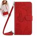 Dteck Crossbody Wallet Phone Case for iPhone 11 Pro PU Leather Butterfly Embossed Magnetic Folio Flip Stand Cover with Shoulder Strap Lanyard Wristlet for iPhone 11 Pro Red