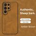 for Samsung Galaxy S23 Ultra Case Classic Soft TPU and PU Leather Slim Cover Case Anti-Vibration Anti-Slip Ultralight Luxury Phone Case Cover for Samsung Galaxy S23 Ultra for Men & Women Brown