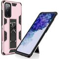 Samsung Galaxy S20 FE Case Galaxy S20 FE 5G Case Military Grade Built-in Kickstand Case with Stand Holster Armor Heavy Duty Shockproof Cover Protective Case for Galaxy S20 FE Phone Case (Rose Gold)