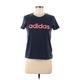 Adidas Active T-Shirt: Blue Activewear - Women's Size Medium