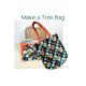 Make a Tote Bag, Learn to sew, Sew your own bag kit, Sewing tutorial, Adult craft kit