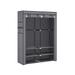 Portable Closet Wardrobe with Shoe Rack - 50”L x 17.7”W x 69.3”H (127 x 45 x 176 cm)