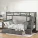 Kids Beds Twin over Full Bunk with Stairs & Drawers