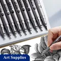 Marqueurs de manga pour dessin et croquis stylo micron noir fournitures d'art scolaire pigment