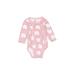 Just One You Made by Carter's Long Sleeve Onesie: Pink Bottoms - Size 6 Month