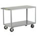 Little Giant HD Welded Shelf Truck 2 Flush Shelves 36 L x 24 W x 36 H