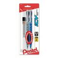 Pentel ICY (0.5mm) Mechanical Pencil Assorted Barrels 2-Pk with Lead