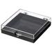 Square Multi-function Jewelry Case Portable Jewelry Storage Box Clips Container Desktop Organizer Wear Nail Box BLACK