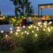 4Pcs Garden Lights-New Upgraded Solar Powered Firefly Lights Outdoor Waterproof Vibran Garden Lights for Decoration