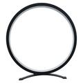 COFEST Lighting & Ceiling Table Lamp Metal Ring Table Lamp Bedside Table Bedside Lamp Modern Reduce Lamp/Bedroom/Living Room Led Warm Light 10 Inch Black