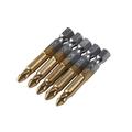 10Pcs 1/4 Hex Shank Non-slip PH2 Phillips Cross Head Screwdriver Bit Ceramics Wheel Centering Jewelry Wire Disc 12 Drill Bit Replacement Stone Chisel Set for Carving Limestone 1/4 Sheet