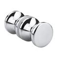 Ana Zinc Alloy Bathroom Shower Door Handle Knob Single Groove Chrome Plated 30mm