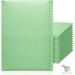 ProLine Extra Wide CD DVD Light Green Poly Bubble Mailers Envelopes Bags 6.5 x 10 (100 Mailers)