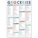 Sweetzer & Orange FastCheck Grocery List Magnet Pad for Fridge. 6x9â€� Magnetic Notepad with Printed Shopping List Items and Blank Grocery Shopping Spaces. 60 Page Notepad Weekly Planner