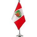 Peru Flag Peruvian Flag Table Flag Desk Flag Office Flag International World Country Flags Banners Festival Events Celebration Office decoration Desk home decoration