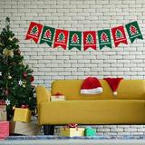 Christmas Decoration Supplies Clearance Christmas Banner Banner Decoration Hanging Flag Letter Colored Flag Flower Christmas Party Decoration Supplies Christmas Gifts