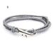 Zinc Alloy Hand Braided Shark Women/Men Emergency Rope Rescue Bracelet Survival Bracelets Adjustband Wristband 1