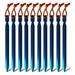 Camping Tent Stakes - Heavy Duty Metal Ground Pegs - Set of 10 pcs ï¼Œblue