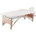 vidaXL Massage Table Portable Massage Bed Salon Therapy Beauty Table 2 Zones