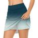 MSJUHEG Skirts For Women Blue Dress Womens Casual Solid Tennis Skirt Yoga Sport Active Skirt Shorts Skirt Women S Skirts Navy M
