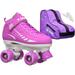 Epic Galaxy Elite Purple Speed Roller Skates Package