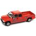 Diecast 2002 Chevrolet Silverado Pickup Truck Red Auto Salvage Inc. and Tow Dolly Black Tow & Go Series Limited Edition to 3672 pieces Worldwide 1/64 Diecast Model Car by Johnny Lightning