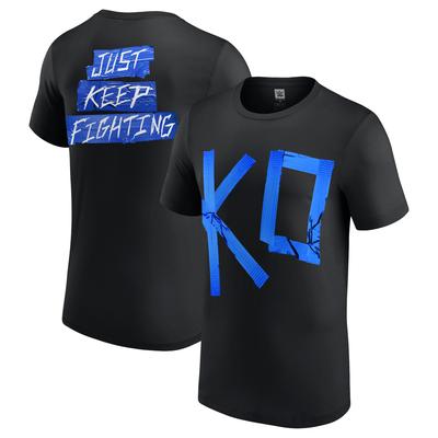 Kevin Owens KO Blue Tape T-Shirt – Schwarz – Herren Image