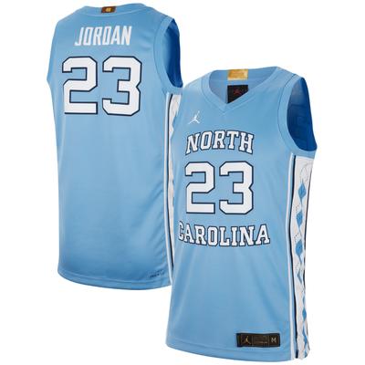 Jordan NCAA Jordan North Carolina Begrenztes Heimtrikot – Herren Image