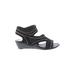 Rebecca Minkoff Wedges: Black Shoes - Women's Size 5 1/2 - Open Toe