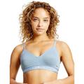 Tommy Hilfiger Womens UW0UW03157 TH Seacell Lightly Lined Bralette Bra - Blue Cotton - Size 32C