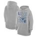 Women's G-III 4Her by Carl Banks Heather Gray Kansas City Royals Love Graphic Fleece Hoodie