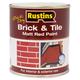 Rustins BRITW500 Quick Dry Brick & Tile Paint Matt Red 500ml