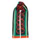 LBD Hoops Cashmere Scarf - Red & Teal