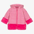 Agatha Ruiz De La Prada Girls Pink Heart Hooded Coat