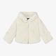 Bowtique London Girls Ivory Faux Fur Hooded Jacket