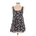 Urban Outfitters Casual Dress - A-Line Scoop Neck Sleeveless: Blue Print Dresses - Women's Size X-Small