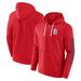 Men's Fanatics Branded Red St. Louis Cardinals Offensive Line Up Lightweight Full-Zip Hoodie