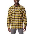 Columbia Gold Iowa Hawkeyes Flare Gun Flannel Long Sleeve Shirt