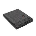 Superfine Alpaca Wool Throw Blanket - Lightweight Alpaca Merino Wool Throw Blankets for Using Indoors or Outdoors | Soft Peruvian Alpaca Blanket Wool Blanket Solid Color 72" x 60" (Charcoal Gray)